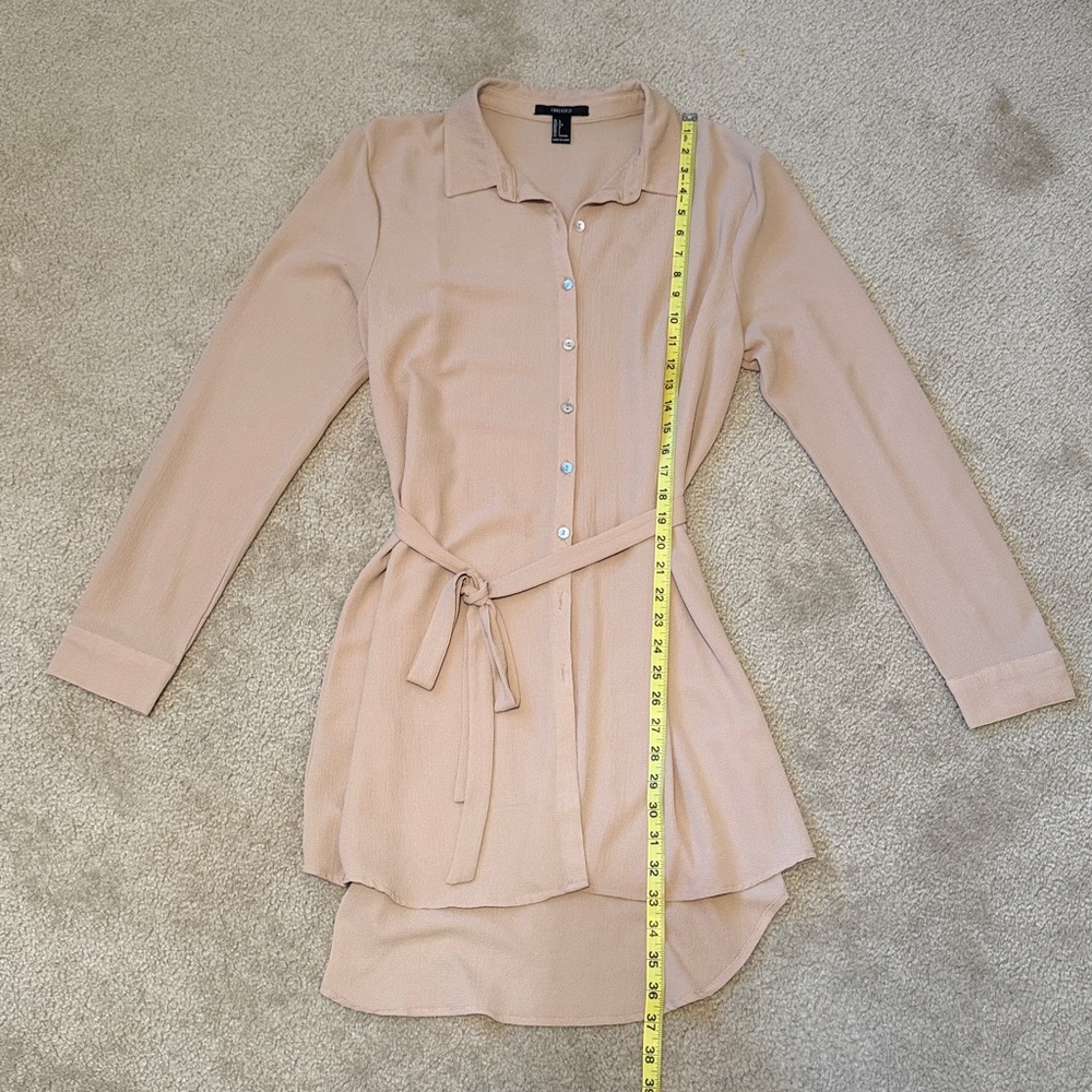 Forever 21 Long Blouse Button Down - image 2